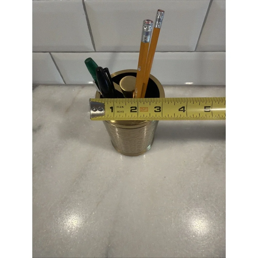 Opalhouse Toothbrush Or Pen Holder Gold Etched Design ES001
